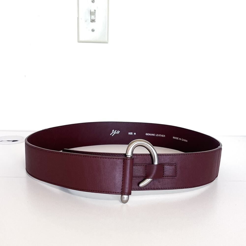 J Jill Womens Boho Western Country Belt Medium‎ Brown Leather Wide Hippie